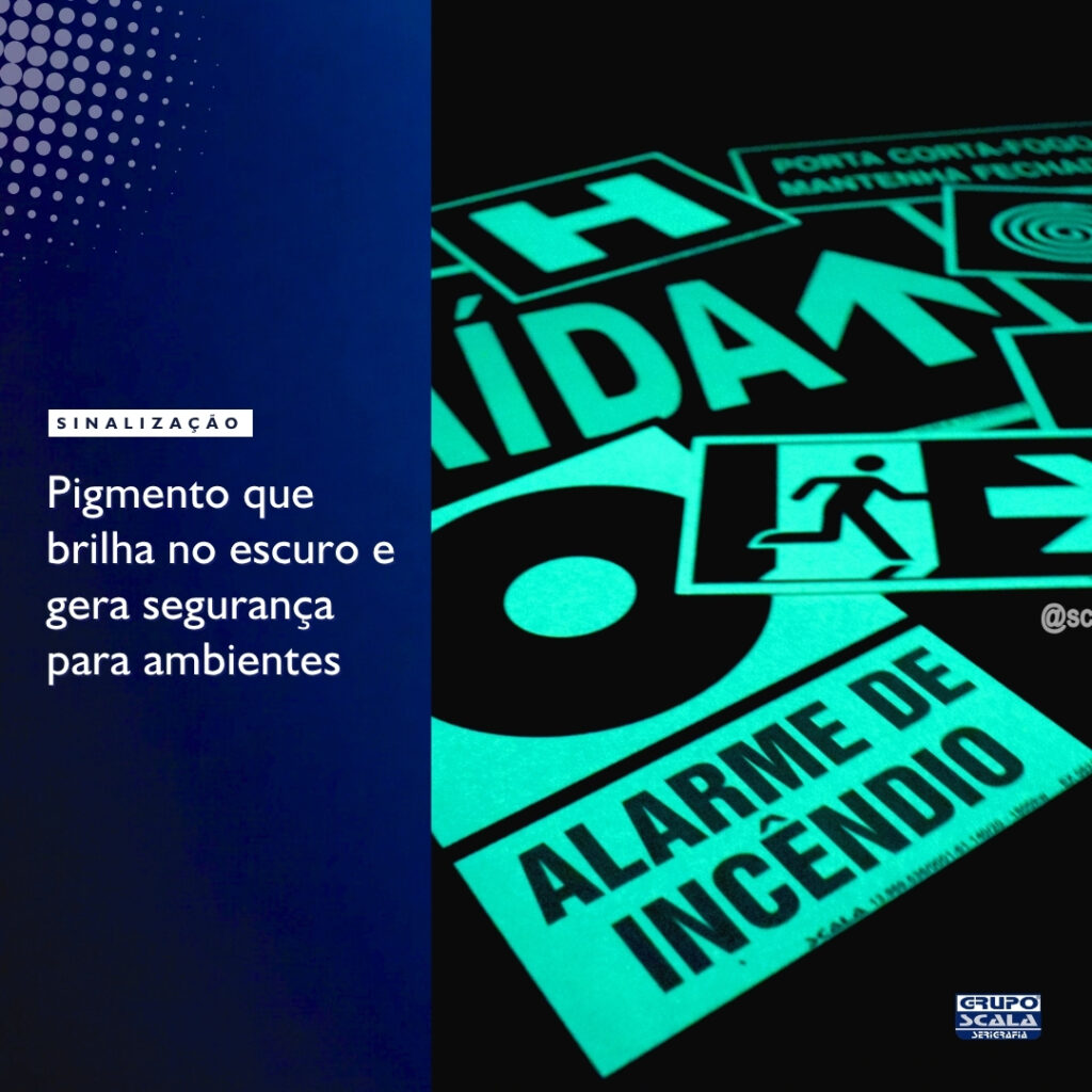 sinalização pigmento fotoluminescente. Rota de fuga, extintor S12, EX0503, E5
